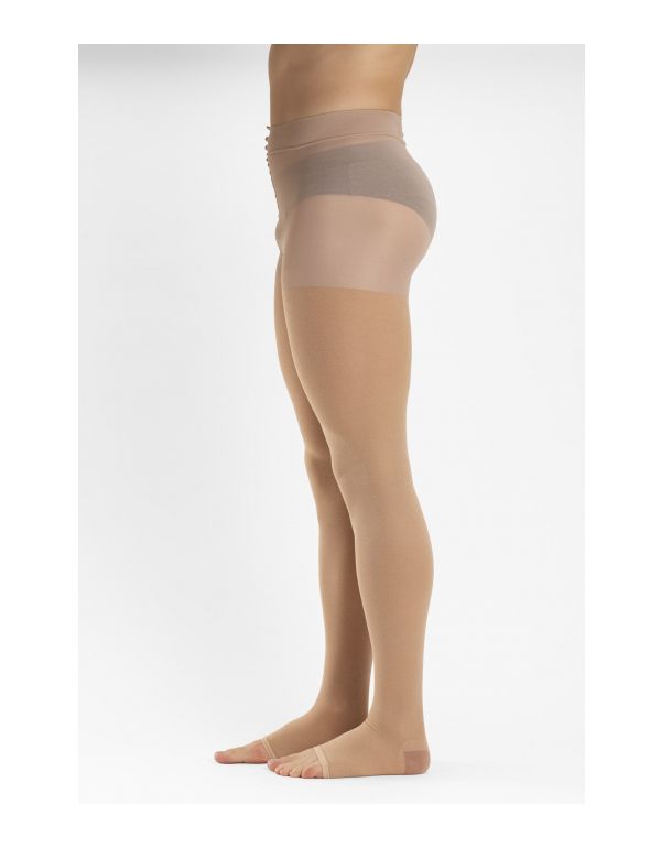 Ciorapi medicali cu degete deschise din bumbac, clasa 1 (15-21 mmHg - K1)
