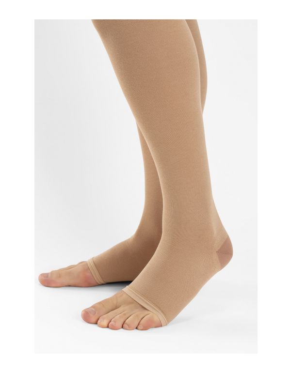 Ciorapi medicali cu degete deschise din bumbac, clasa 1 (15-21 mmHg - K1)
