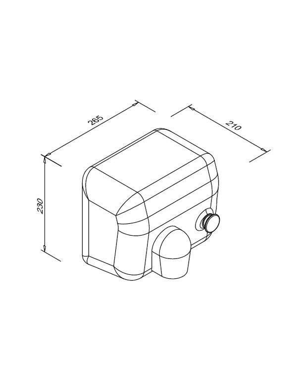 Uscător de mâini 2300 W PONENTE