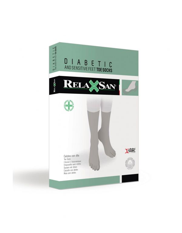 Șosete pentru diabetici cu fibră argintie X-Static Silver