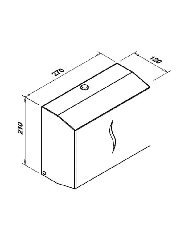Dozator de prosoape de hârtie HIT S Antifinger