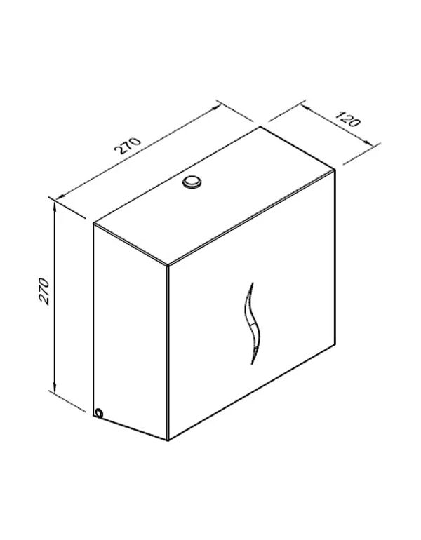 Dozator de prosoape de hârtie HIT Antifinger