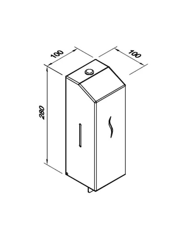 Dozator de sapun spuma 1l HIT Antifinger