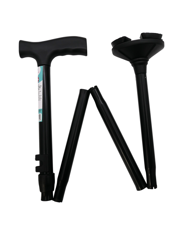 Baston pliabil cu accesoriu stabilizator