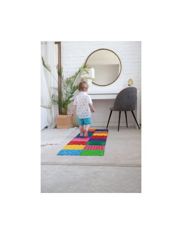 Saltea ortopedică de masaj Puzzle „Mix” 10 elemente