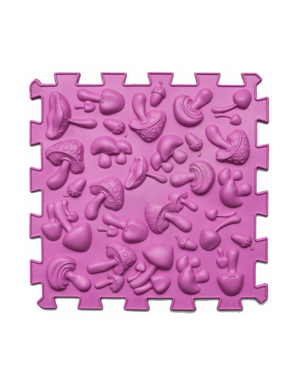 Saltea ortopedică de masaj Puzzle „Mix” 8 elemente