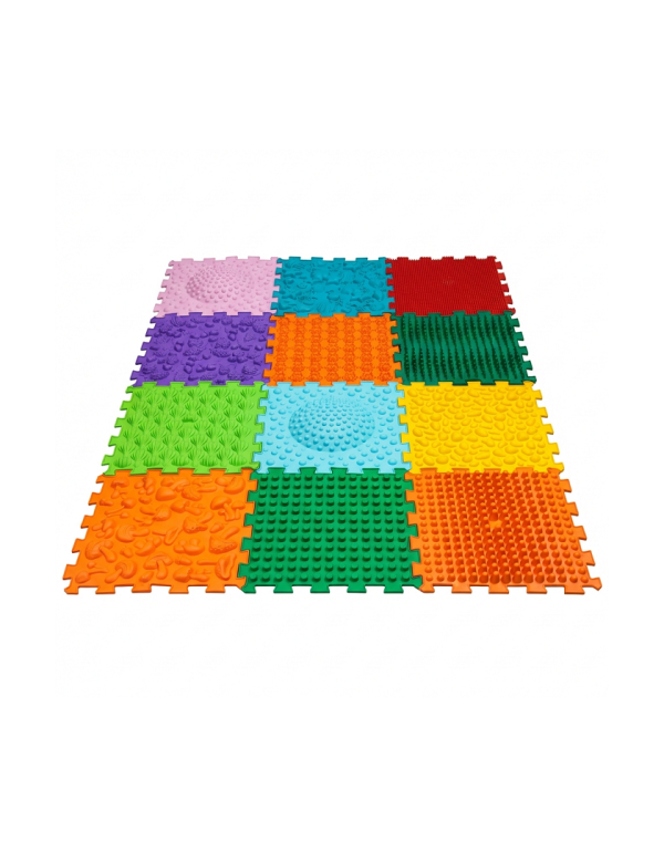 Saltea de masaj Ortek Mega Mix Puzzle, 12 piese