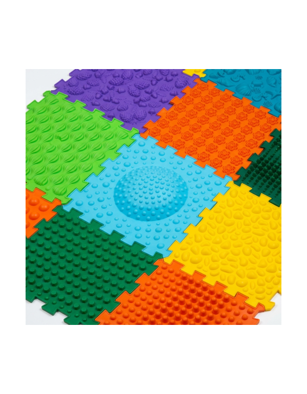 Saltea de masaj Ortek Mega Mix Puzzle, 12 piese